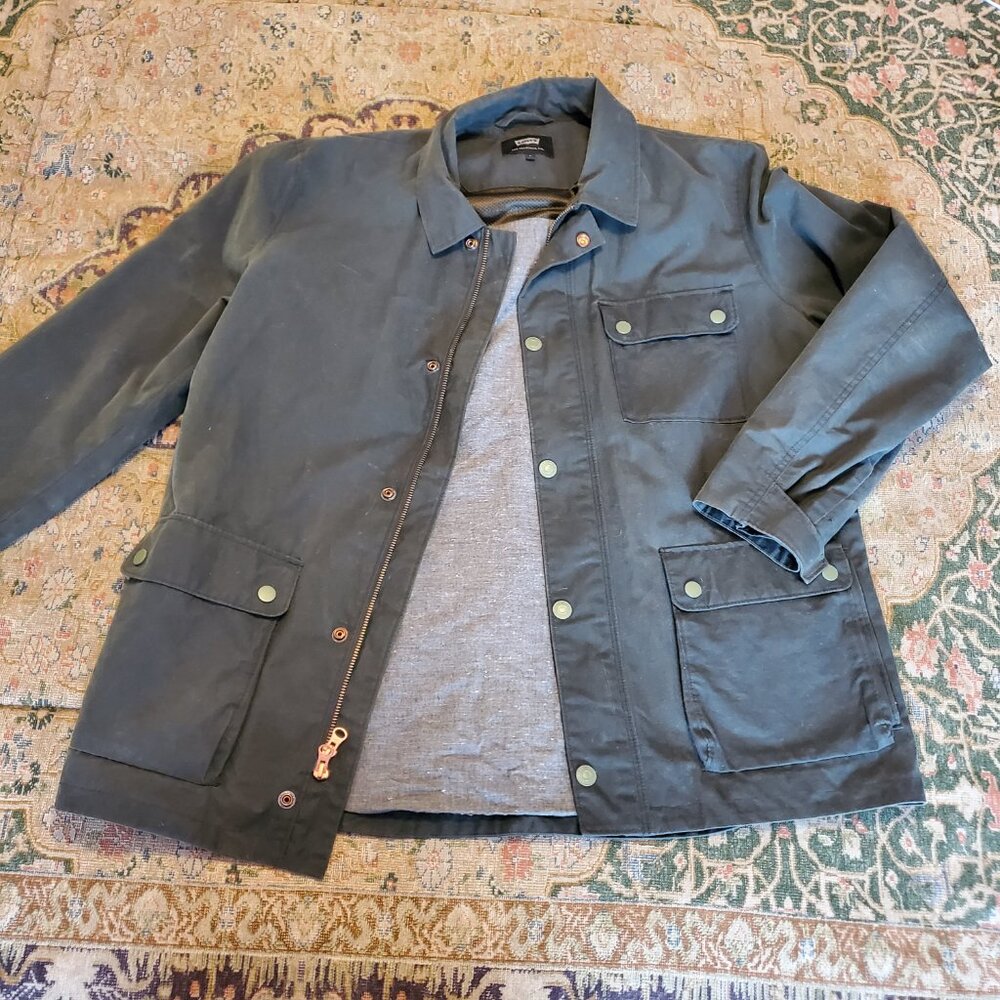 Levi’s X Halley Stevensons of Scotland: Tin Cloth Chore Coat in Evergreen